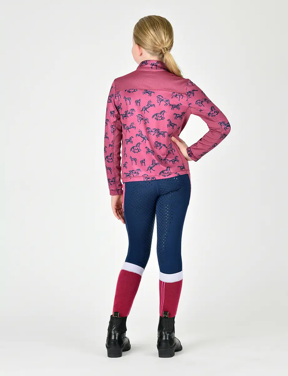 DUBLIN Kids Autumn Sally Long Sleeve Riding Top