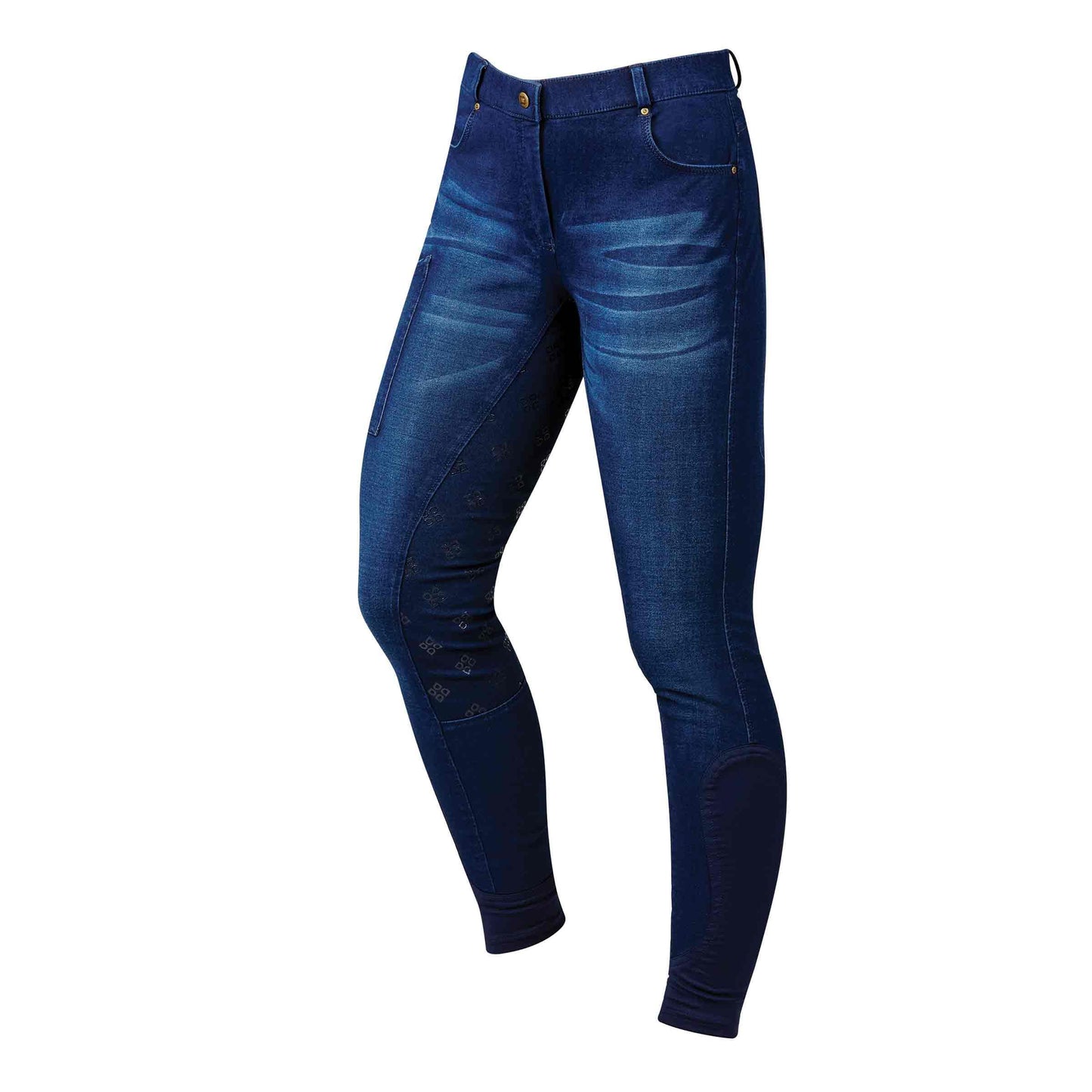 DUBLIN SHONA FULL GRIP SILICONE PRINT DENIM BREECHES