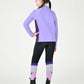 DUBLIN  Kids Sadie Panel Detail Long Sleeve Riding Top