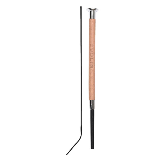DUBLIN FANCY STITCH LEATHER DRESSAGE WHIP