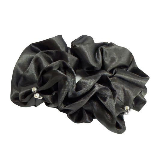 Equetech Blossom Satin Crystal Hair Scrunchie