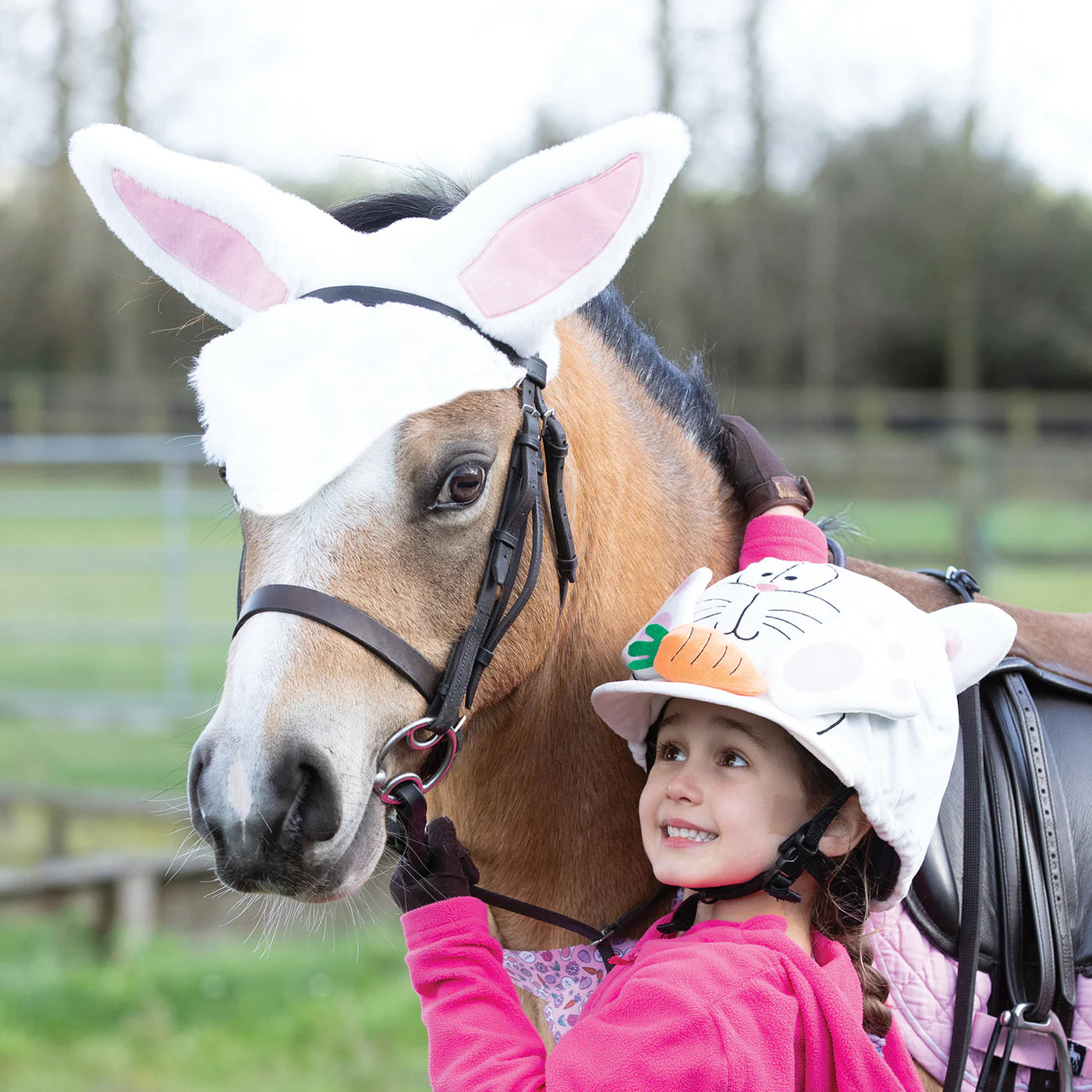 Equetech Hopper Bunny Posable Ears Hat Silk