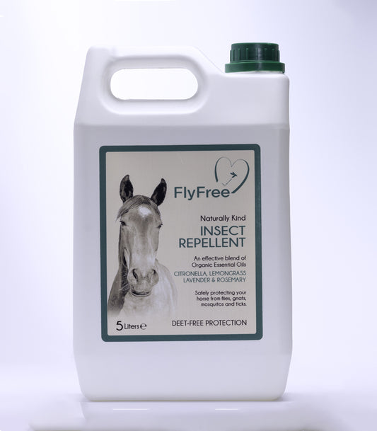 FlyFree Naturally Kind Insect Repellent for Horses 5L Refill Carton
