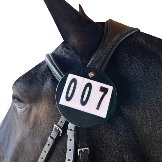 Equetech Luxe Dressage Bridle Number - Pair