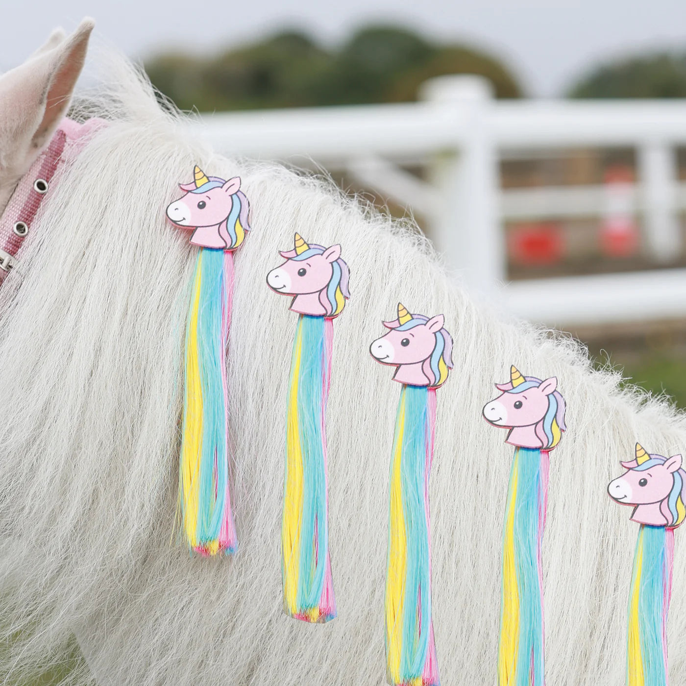 Equetech Unicorn Sparkle Horse Mane Tassels (5 Pack)