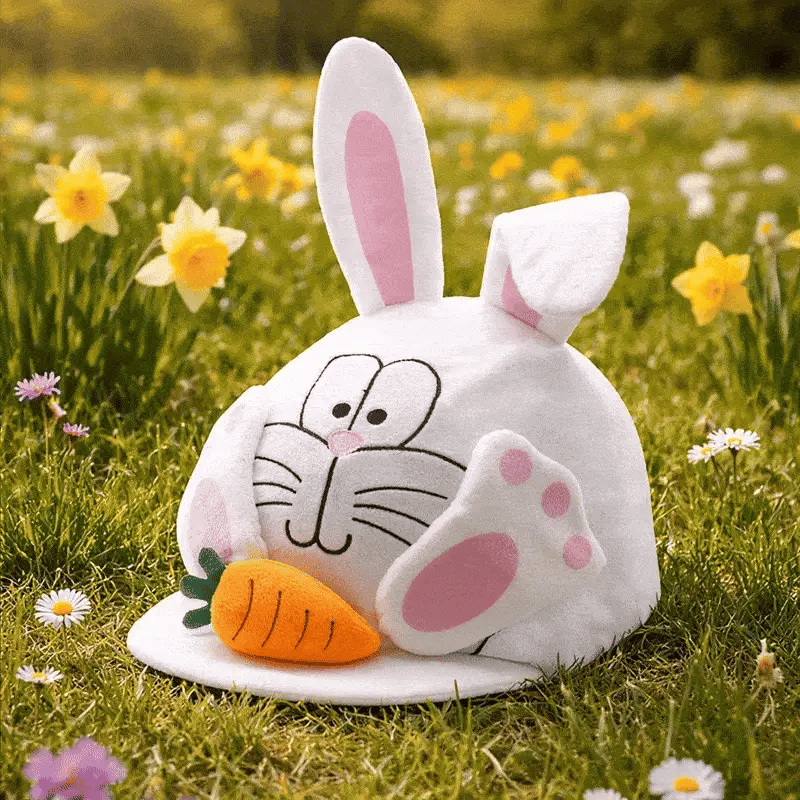 Equetech Hopper Bunny Posable Ears Hat Silk
