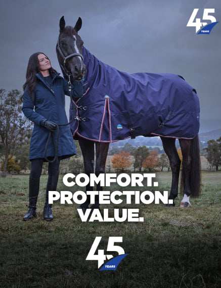 WEATHERBEETA  ComFiTec Double Dart Deluxe Fly Mask With Ears